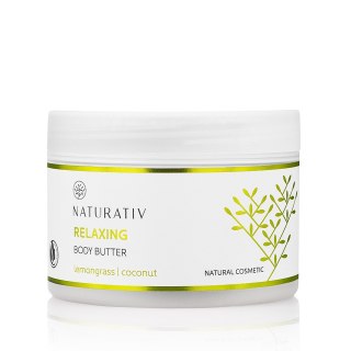 Naturativ Relaxing Body Butter relaksujące masło do ciała Trawa Cytrynowa & Kokos 250ml