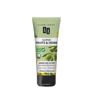 AA Super Fruits & Herbs krem do stóp Oliwka i Wiesiołek 75ml