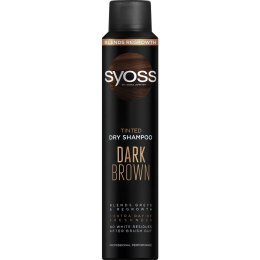 Tinted Dry Shampoo Dark Brown suchy szampon do włosów ciemnych odświeżający i koloryzujący Ciemny Brąz 200ml Syoss