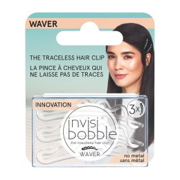 Invisibobble Waver spinki do włosów Crystal Clear 3szt