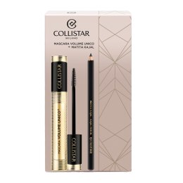 Collistar Zestaw Volume Unico Mascara tusz do rzęs Black 13ml + Kajal Pencil kredka do oczu Black 1.2ml