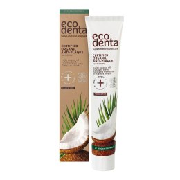 Ecodenta Certified Organic Anti-Plaque Toothpaste przeciwdziałająca płytce nazębnej pasta do zębów z olejem kokosowym 75ml