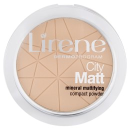 Lirene City Matt Mineral Mattifying Compact Powder mineralny puder matujący 01 Transparentny 9g