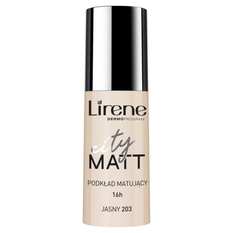 Lirene City Matt podkład matujący do twarzy 203 Jasny 30ml