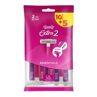 Wilkinson Extra2 Beauty Essentials jednorazowe maszynki do golenia dla kobiet 15szt