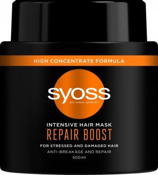 Syoss Intensive Hair Mask Repair Boost intensywnie regenerująca maska do włosów suchych i zniszczonych 500ml