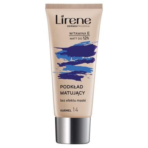 Nature Matte podkład matujący do twarzy 14 Karmel 30ml Lirene