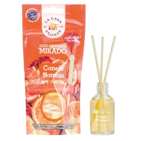 Patyczki zapachowe Cynamon Pomarańcza 30ml La Casa de los Aromas