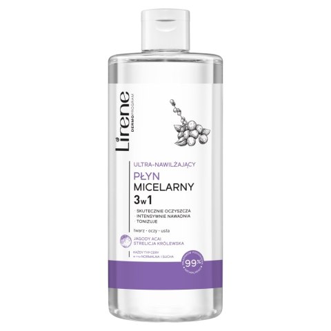 Lirene Ultra-nawilżający płyn micelarny 3w1 400ml