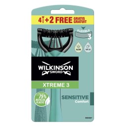 Wilkinson Xtreme3 Sensitive Comfort jednorazowe maszynki do golenia dla mężczyzn 6szt