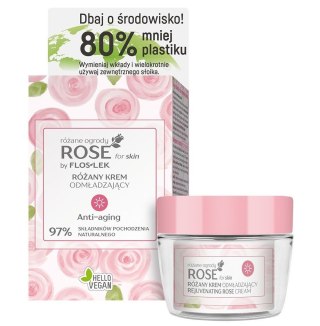 Floslek Rose For Skin różany krem odmładzający na dzień 50ml