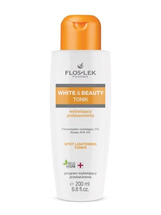 Floslek White & Beauty tonik wybielający przebarwienia 200ml