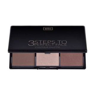 Wibo 3 Steps To Perfect Face Contour Palette paleta do konturowania twarzy Dark 10g