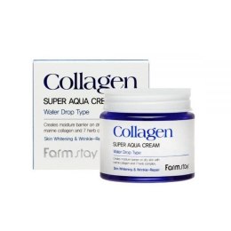FarmStay Collagen Super Aqua Cream kolagenowy krem intensywnie nawadniający Water Drop 80ml