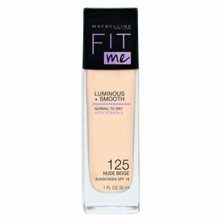 Maybelline Fit Me Luminous + Smooth Foundation rozświetlający podkład do twarzy 125 Nude Beige 30ml