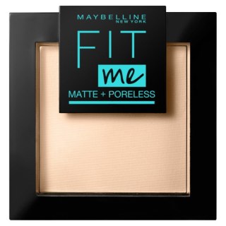 Maybelline Fit Me Matte Poreless Pressed Powder puder matujący do twarzy w kompakcie 220 Natural Beige 9g