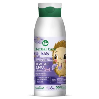 Farmona Herbal Care Kids 3w1 delikatny żel do kąpieli oraz mycia Kwiat Lnu 400ml