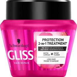 Gliss Supreme Length Protection 2-in-1 Treatment maska ochronna do włosów długich i podatnych na zniszczenia 300ml