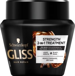 Gliss Ultimate Repair Strength 2-in-1 Treatment wzmacniająca maska do włosów mocno zniszczonych i suchych 300ml