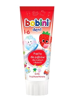 Bobini Bobini Dent pasta do zębów dla dzieci powyżej 1-go roku życia Lody truskawkowe 75ml