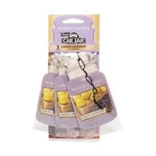 Yankee Candle Car Jar Bonus Pack zestaw zapachów samochodowych Lemon Lavender 3sztuki