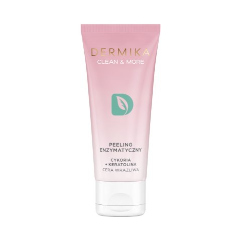 Dermika Clean & More peeling enzymatyczny do cery wrażliwej Cykoria & Keratolina 75ml