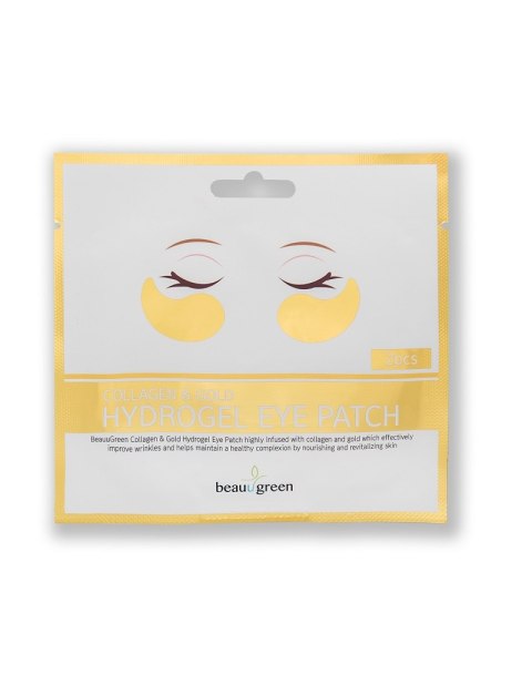 Collagen & Gold Hydrogel Eye Patch hydrożelowe płatki pod oczy z kolagenem i złotem 2szt. BeauuGreen