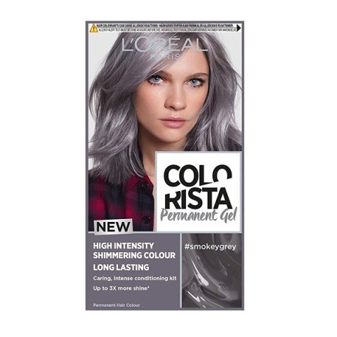 L'Oreal Paris Colorista Permanent Gel trwała farba do włosów #smokeygrey