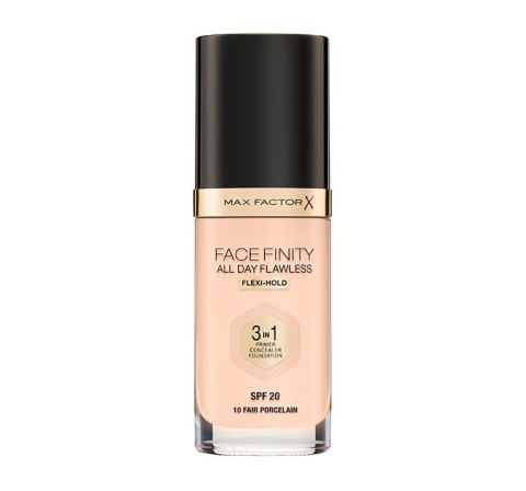 Max Factor Facefinity All Day Flawless 3in1 Foundation Flexi-Hold SPF20 podkład do twarzy 10 Fair Porcelain 30ml