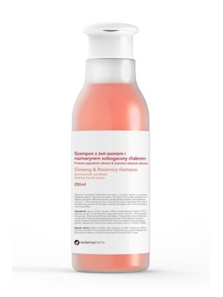 Botanicapharma Ginseng & Rosemary Shampoo szampon przeciw wypadaniu włosów z żeń-szeniem i rozmarynem 250ml