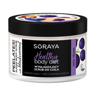 Healthy Body Diet Peelates wygładzająco-odżywczy scrub do ciała z olejkiem z czarnej porzeczki 200g