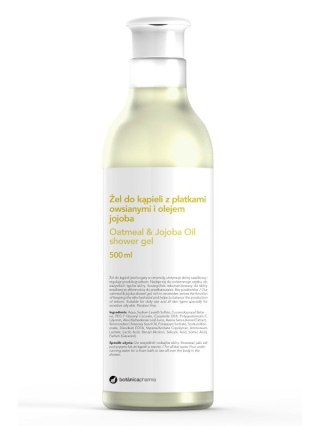 Botanicapharma Oatmeal & Jajoba Oil Shower Gel żel do kąpieli z płatkami owsianymi i olejem jojoba 500ml