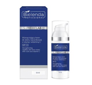 Bielenda Professional SupremeLab S.O.S SPF15 wzmacniający krem do skóry naczynkowej z rutyną i witaminą C 50ml