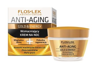 Floslek Anti-Aging Gold & Energy wzmacniający krem na noc 50ml