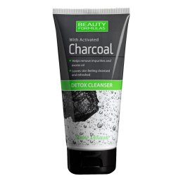 Beauty Formulas Charcoal Detox Cleanser żel do mycia twarzy z aktywnym węglem 150ml