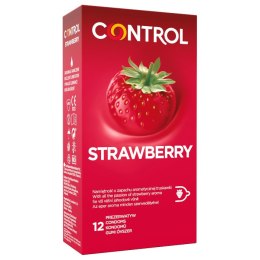 Strawberry prezerwatywy o smaku truskawki 12szt. Control
