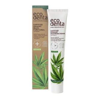 Ecodenta Certified Organic Multi-functional Toothpaste multifunkcyjna pasta do zębów z olejem z nasion konopi 75ml