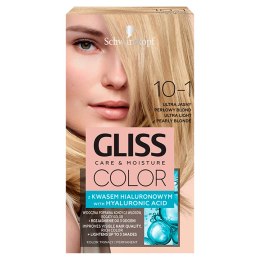Color Care & Moisture farba do włosów 10-1 Ultra Jasny Perłowy Blond Gliss