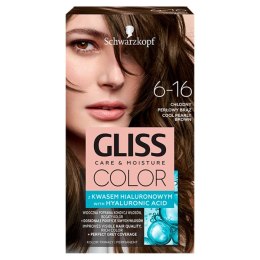Color Care & Moisture farba do włosów 6-16 Chłodny Perłowy Brąz Gliss