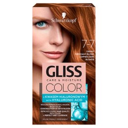 Color Care & Moisture farba do włosów 7-7 Ciemny Miedziany Blond Gliss