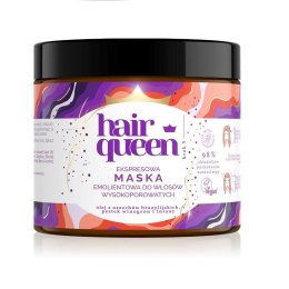 Hair Queen Ekspresowa maska emolientowa do włosów wysokoporowatych 400ml