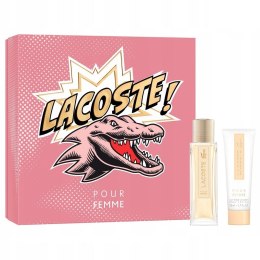 Lacoste Pour Femme zestaw woda perfumowana spray 50ml + balsam do ciała 50ml