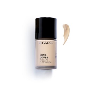 Paese Long Cover Foundation podkład z jedwabiem do skóry suchej 02N Jasny Beż 30ml