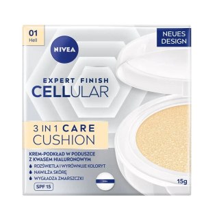 Nivea Expert Finish Cellular 3in1 Care Cushion krem-podkład w poduszce SPF15 01 Light 15ml