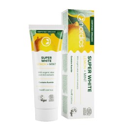 Nordics Super White Organic Toothpaste pasta do zębów z fluorem Lemon + Mint 75ml