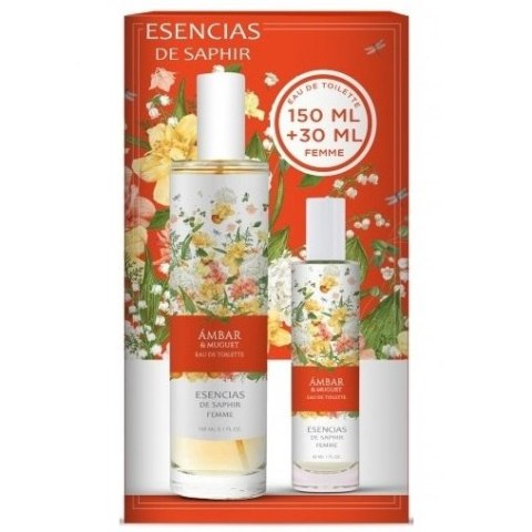 Saphir Esencias Ambar & Muguet zestaw woda toaletowa spray 150ml + woda toaletowa spray 30ml