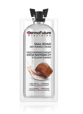 Dermofuture Snail Repair Anti-Wrinkle Face Cream przeciwzmarszczkowy krem naprawczy ze śluzem ślimaka 12ml