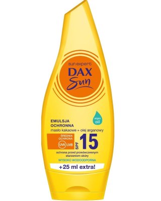 Dax Sun Emulsja ochronna z masłem kakaowym i olejem arganowym SPF15 175ml