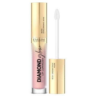 Eveline Cosmetics Diamond Glow Lip Luminizer błyszczyk do ust z kwasem hialuronowym 03 Caramel Ice Cream 4.5ml