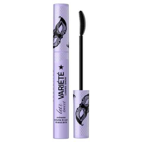 Variete Lashes Show Let's Twist Mascara tusz do rzęs podkręcający i zwiększający objętość Black 10ml Eveline Cosmetics